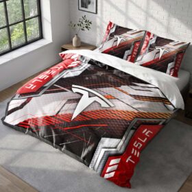 Tesla Duvet Cover Set – Electric Car Bedding Set