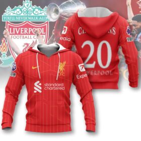 Liverpool Premier League Champions 2025 Pullover Hoodie