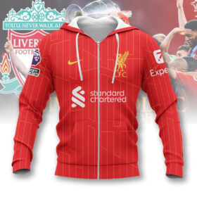 Liverpool Premier League Champions 2025 Full-Zip Hoodie