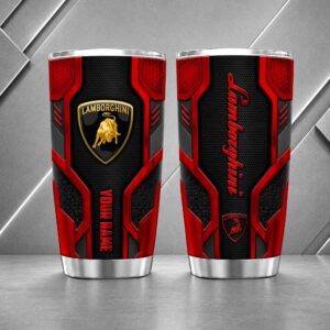 Alternative view of Lamborghini 20oz Tumbler | 3D Carbon Armour Travel Mug