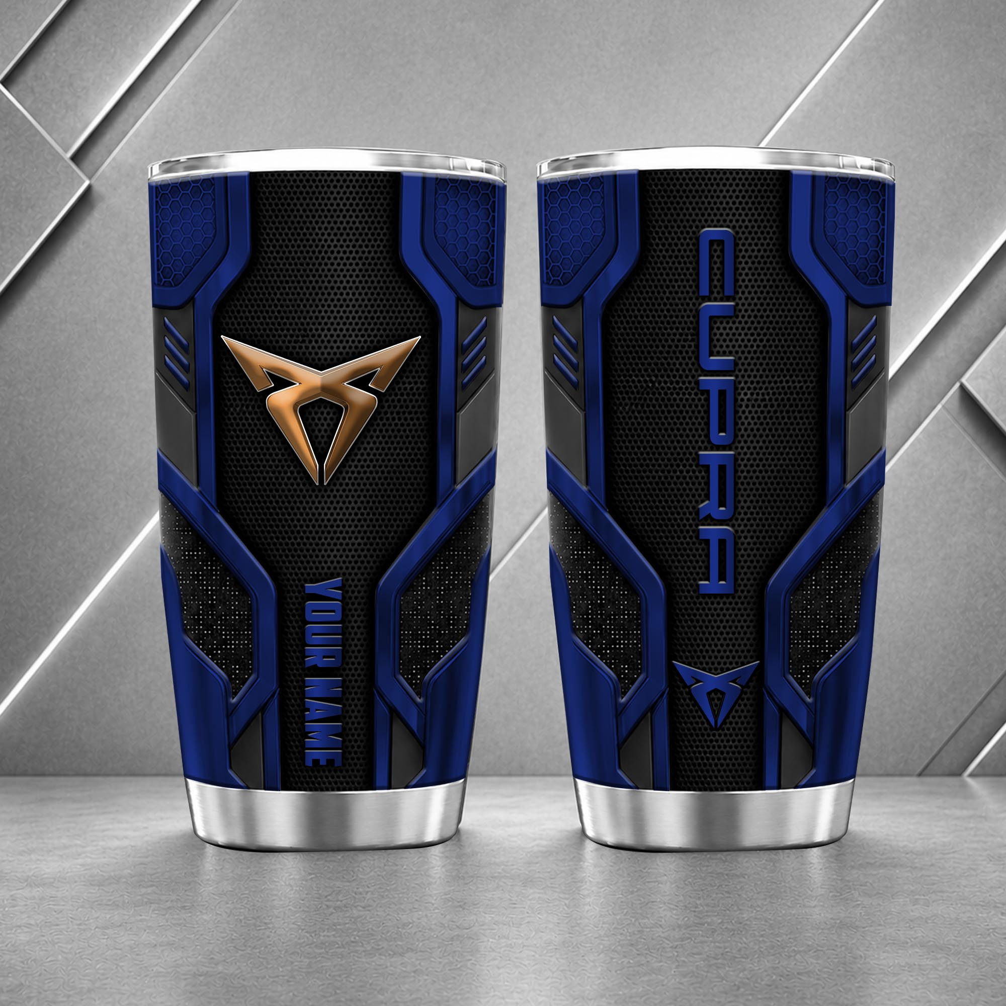 Cupra 20oz Tumbler | 3D Carbon Armour Travel Mug - Image 3