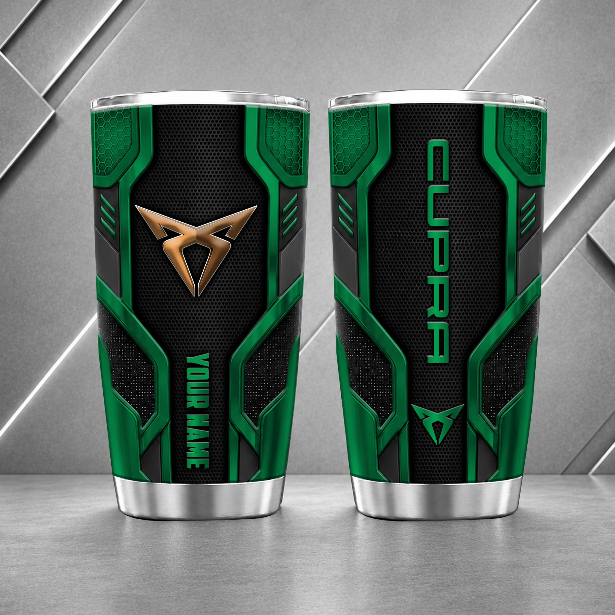 Cupra 20oz Tumbler | 3D Carbon Armour Travel Mug - Image 4