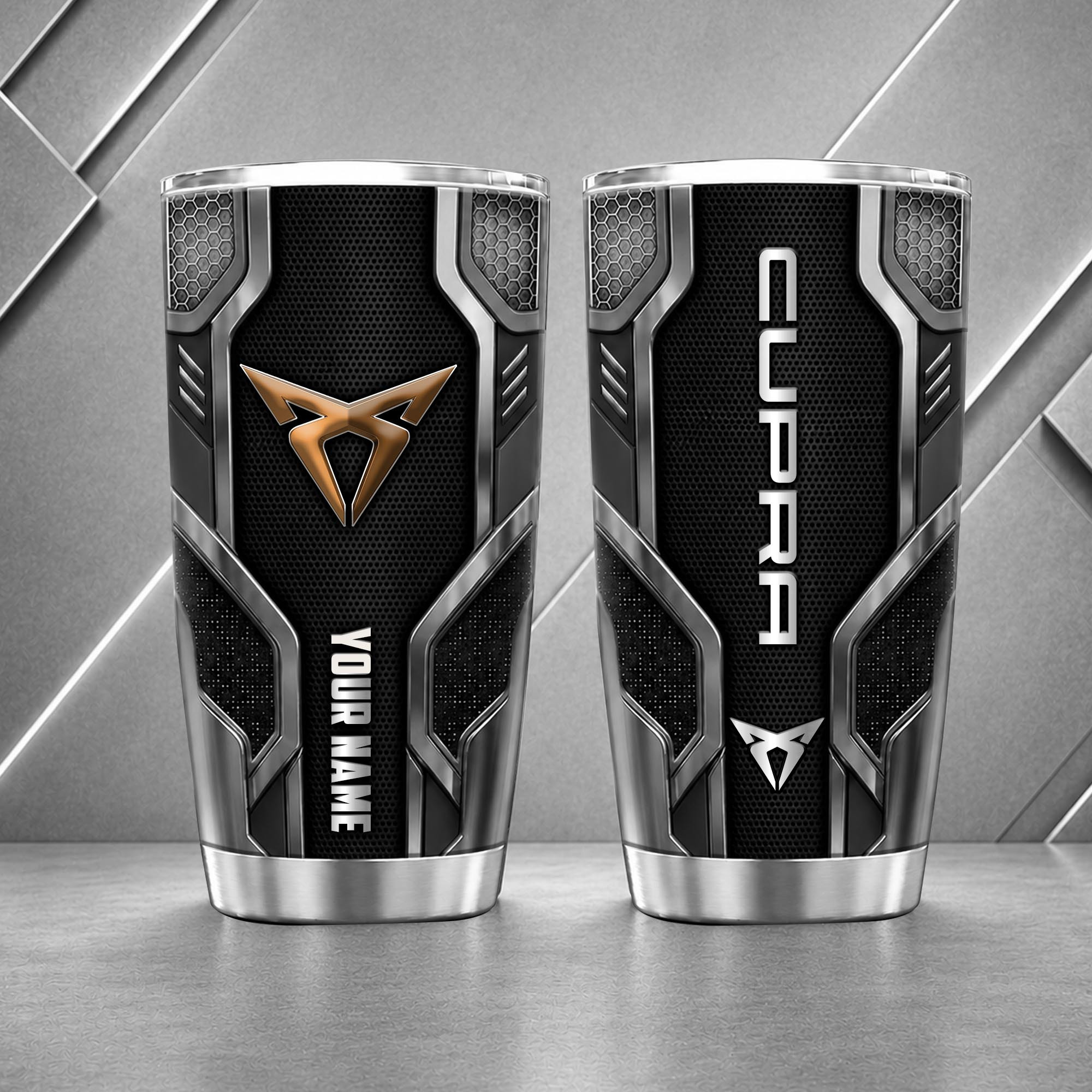 Cupra 20oz Tumbler | 3D Carbon Armour Travel Mug
