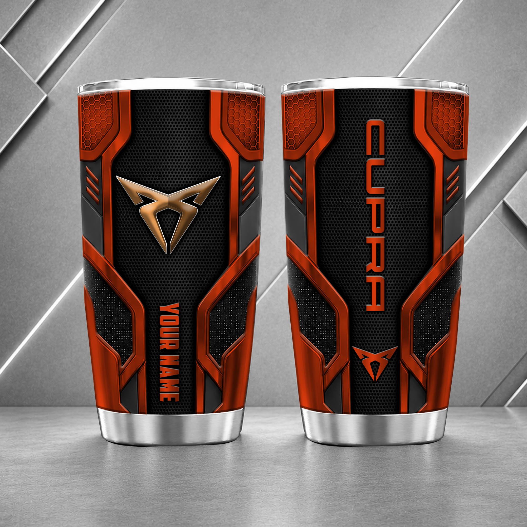 Cupra 20oz Tumbler | 3D Carbon Armour Travel Mug - Image 6