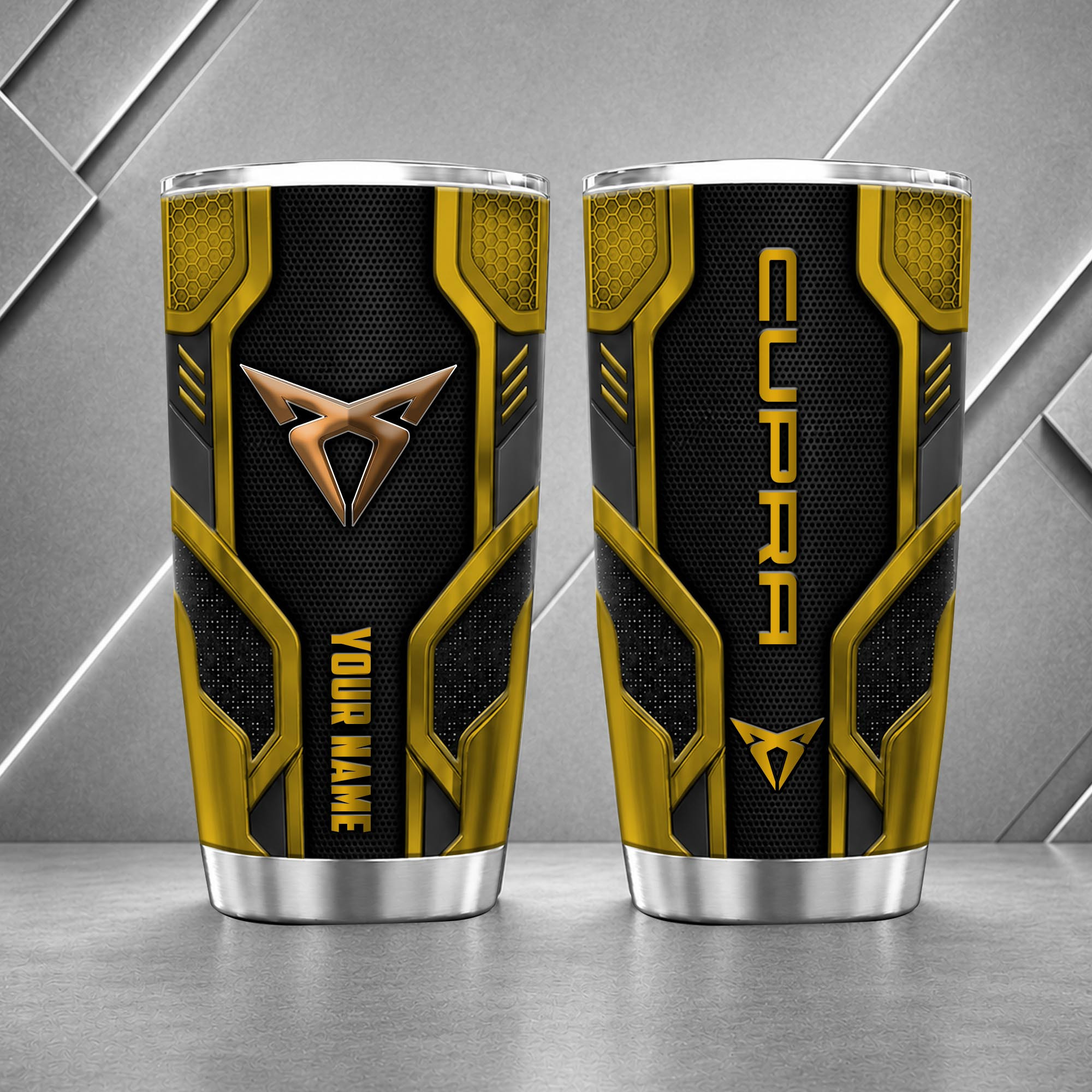 Cupra 20oz Tumbler | 3D Carbon Armour Travel Mug - Image 8