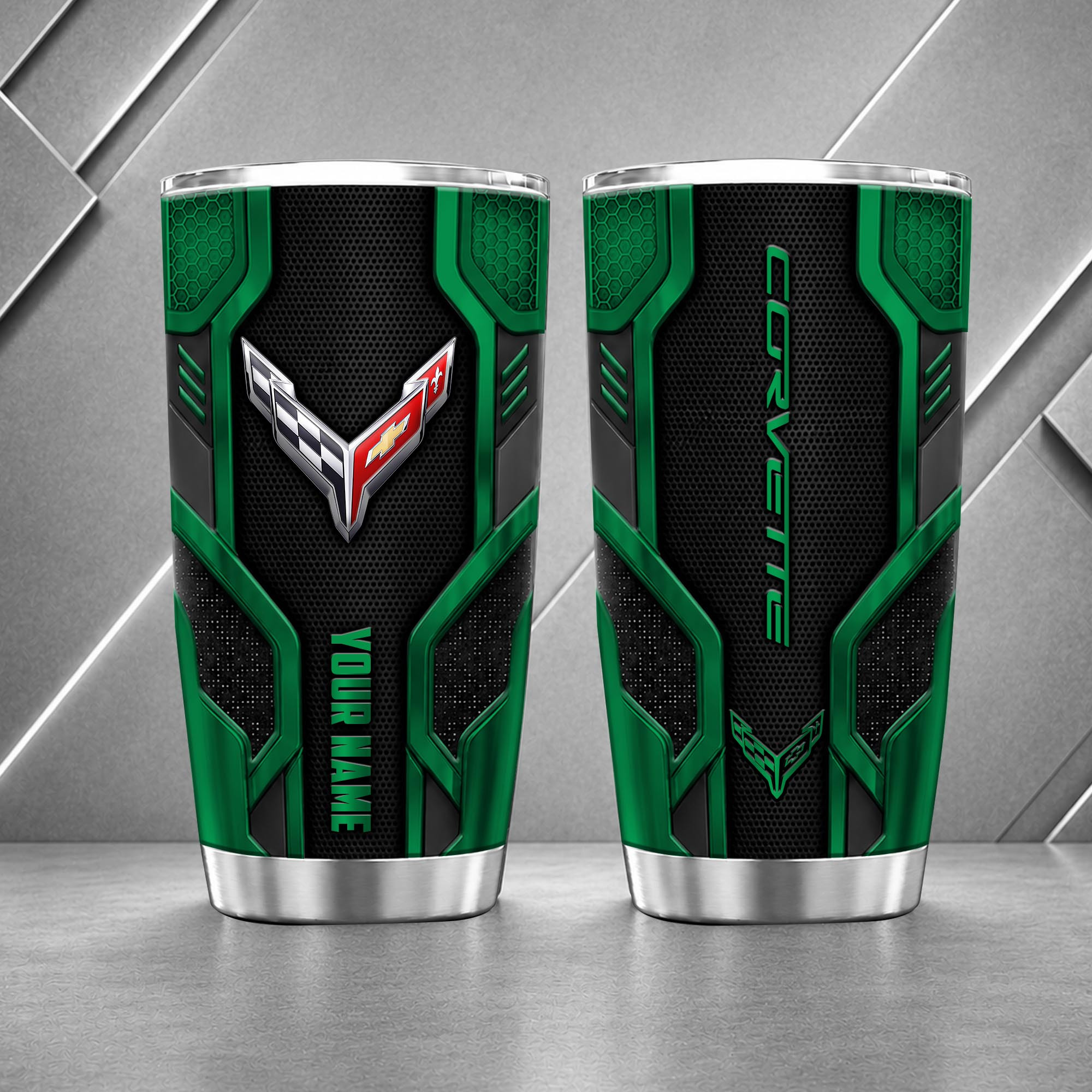 Corvette 20oz Tumbler | 3D Carbon Armour Travel Mug - Image 5