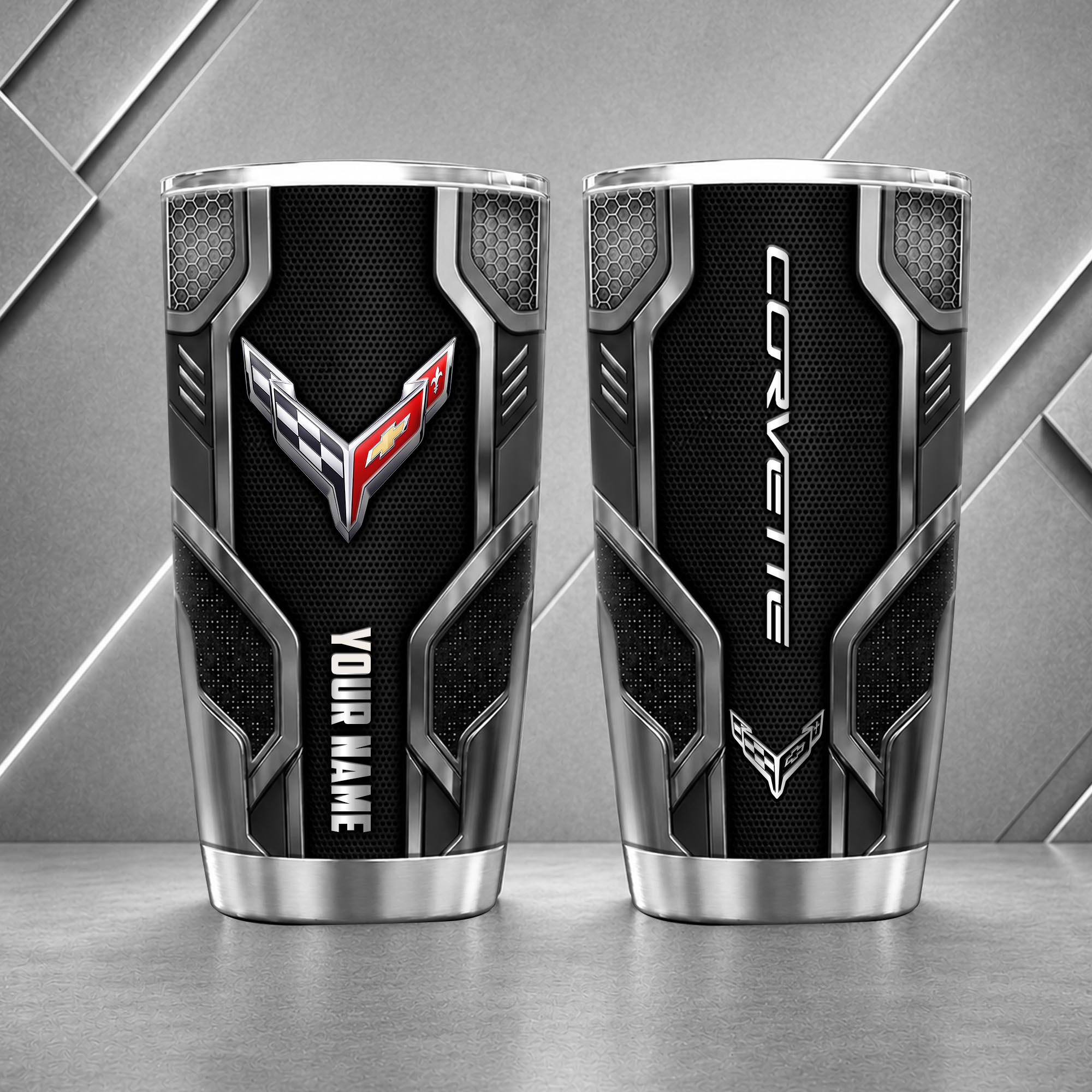 Corvette 20oz Tumbler | 3D Carbon Armour Travel Mug - Image 6