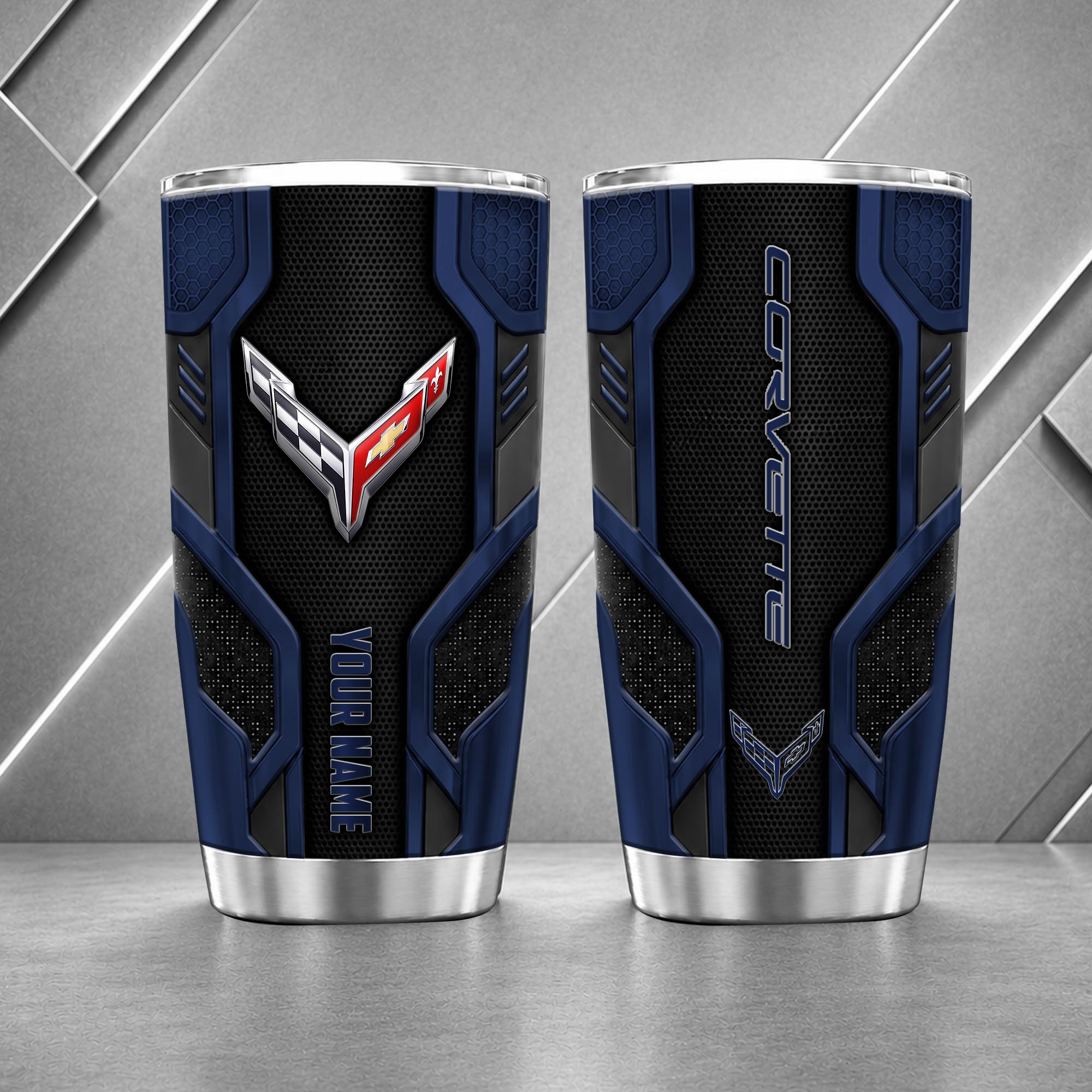 Corvette 20oz Tumbler | 3D Carbon Armour Travel Mug - Image 4