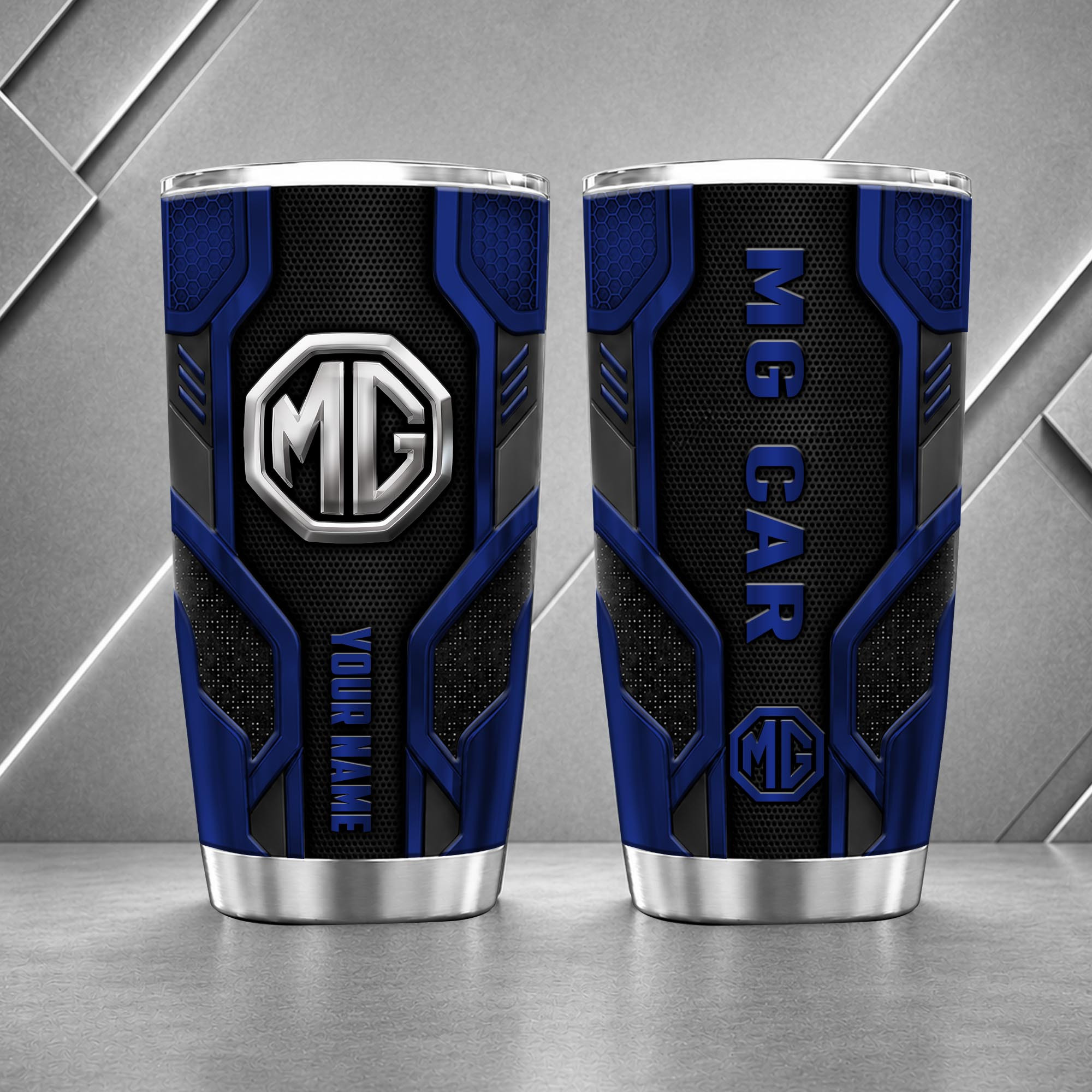 MG Motor 20oz Tumbler | 3D Carbon Armour Travel Mug - Image 2
