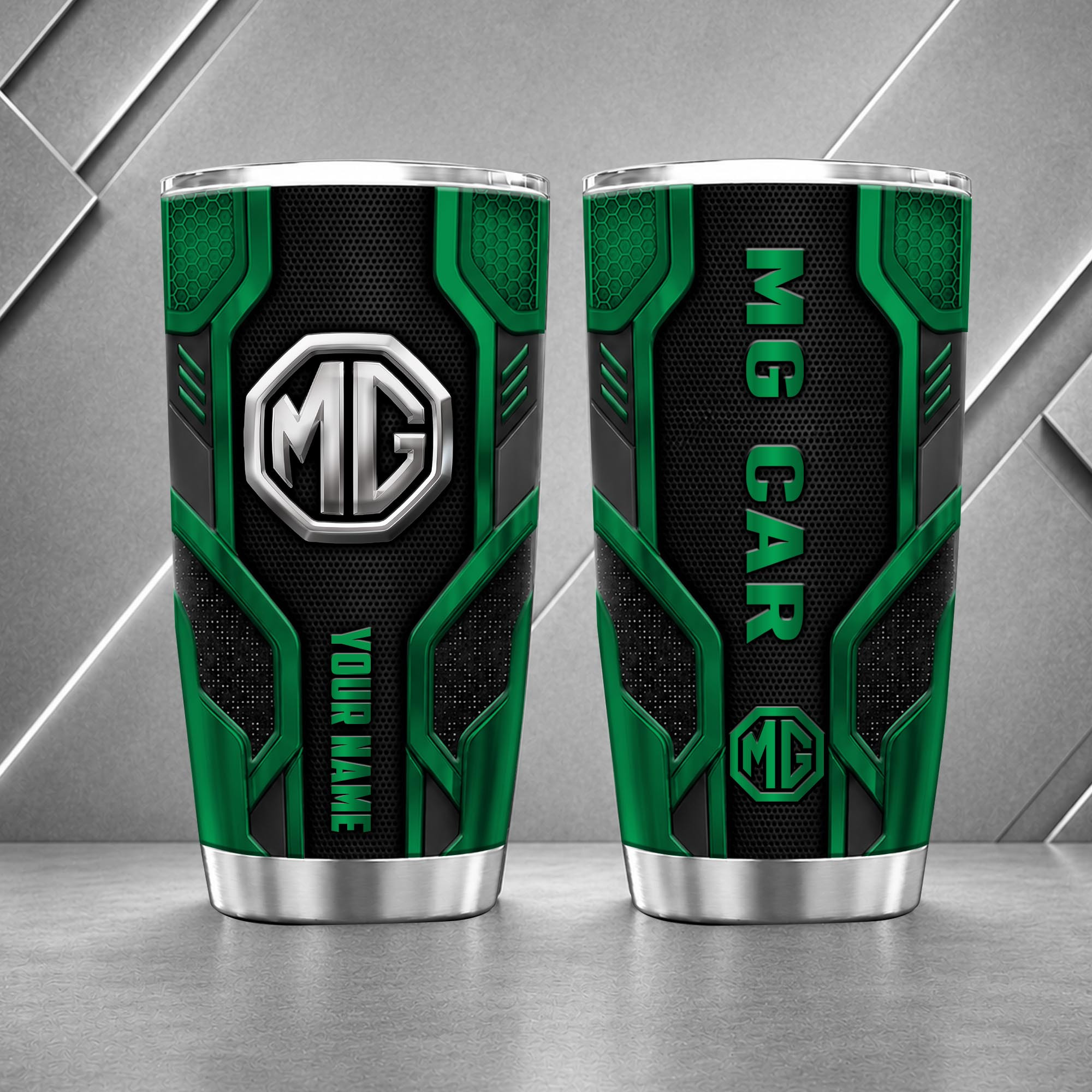 MG Motor 20oz Tumbler | 3D Carbon Armour Travel Mug - Image 3