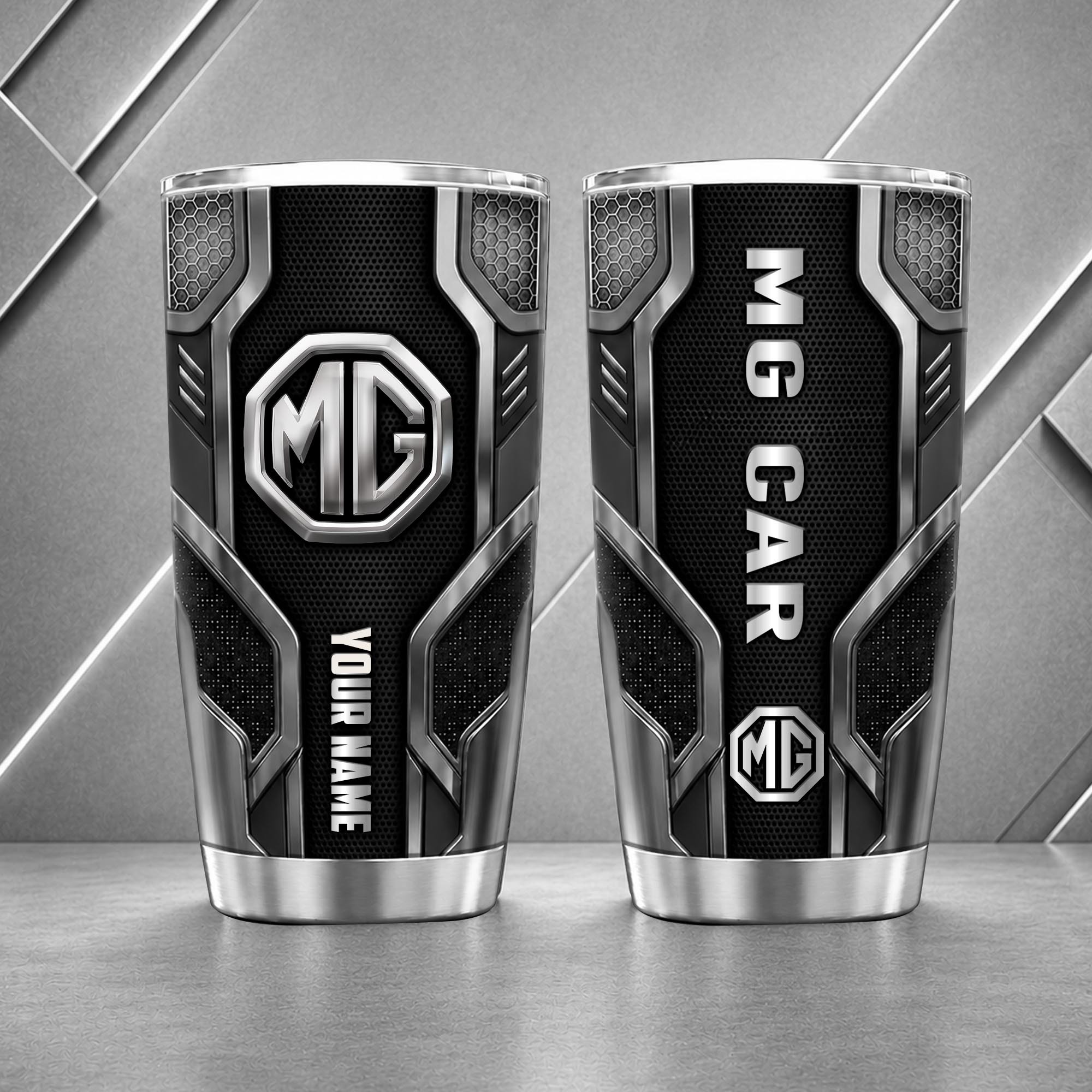 MG Motor 20oz Tumbler | 3D Carbon Armour Travel Mug - Image 4