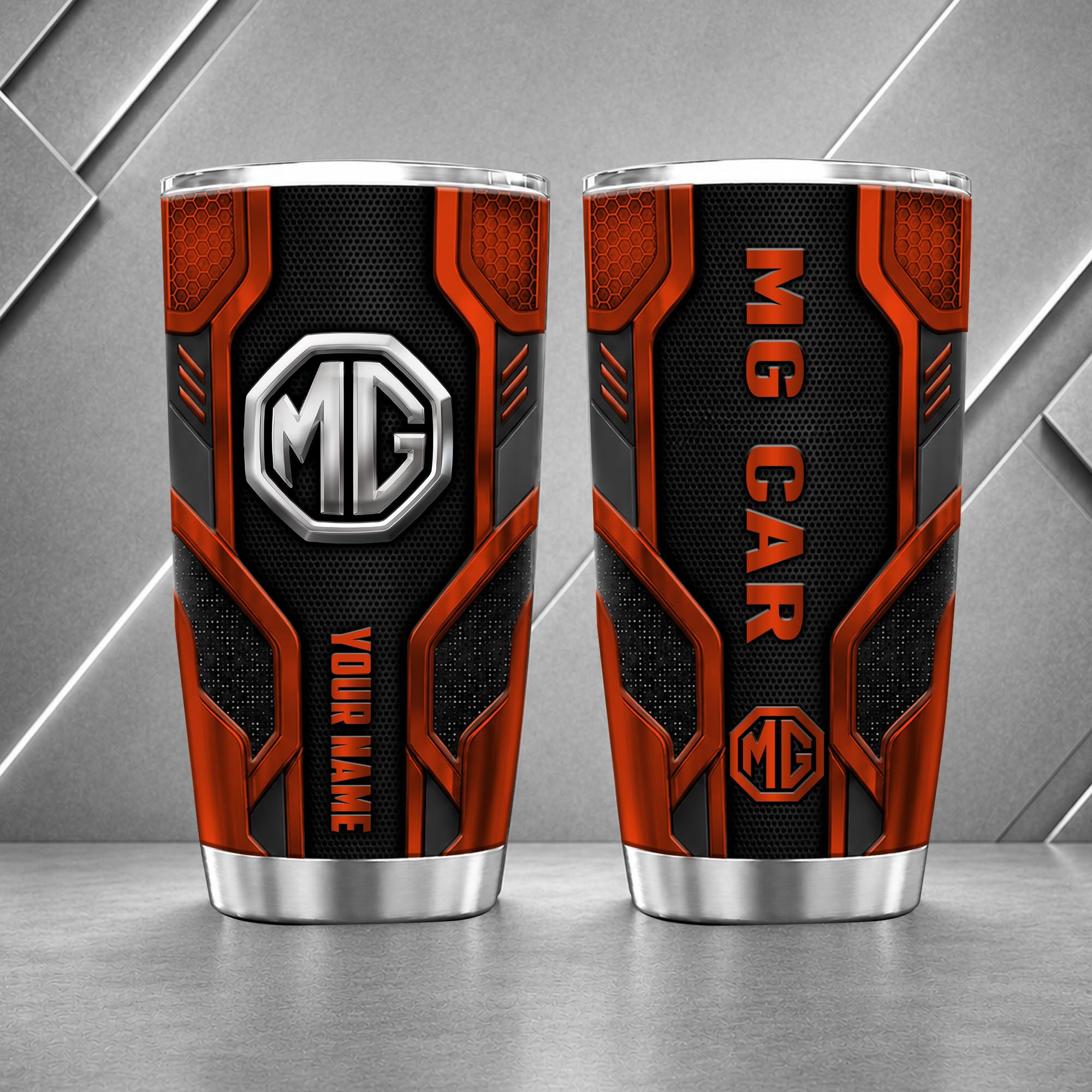 MG Motor 20oz Tumbler | 3D Carbon Armour Travel Mug - Image 6