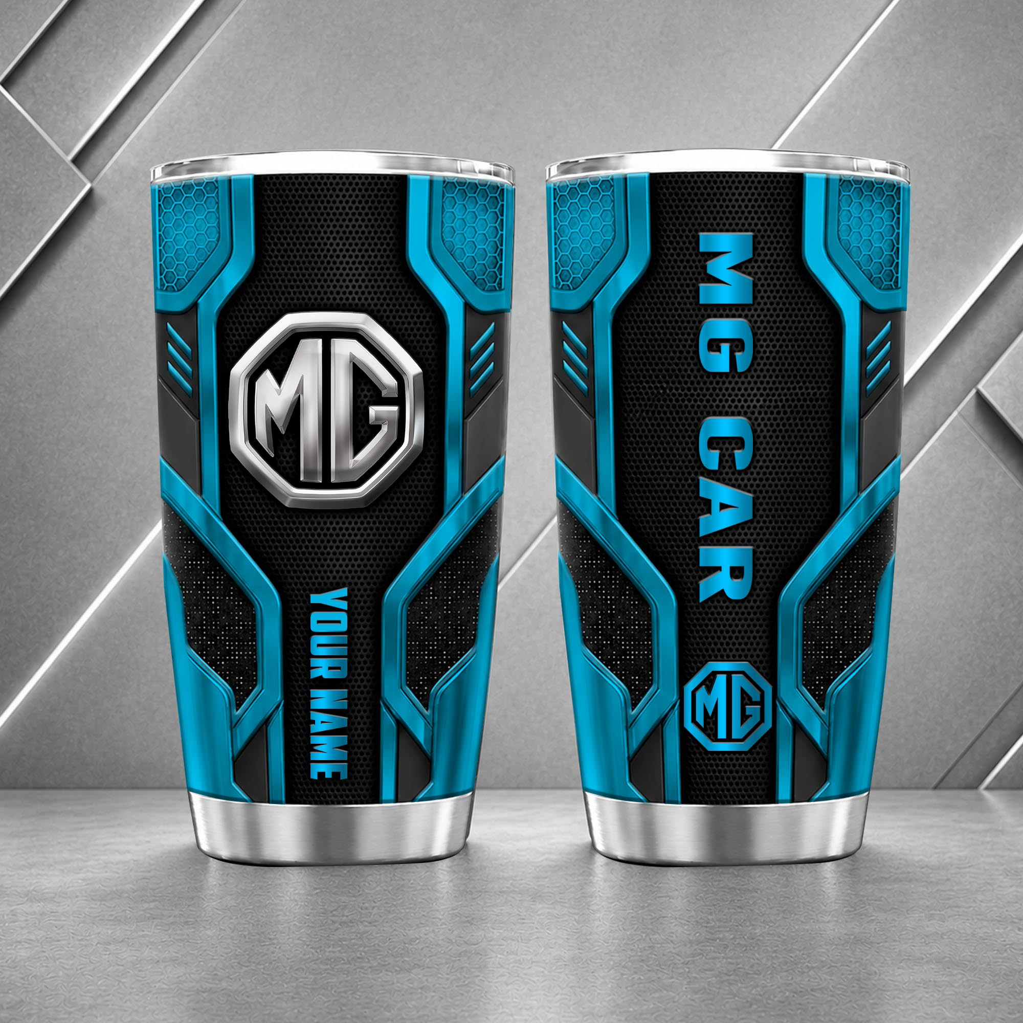MG Motor 20oz Tumbler | 3D Carbon Armour Travel Mug - Image 7