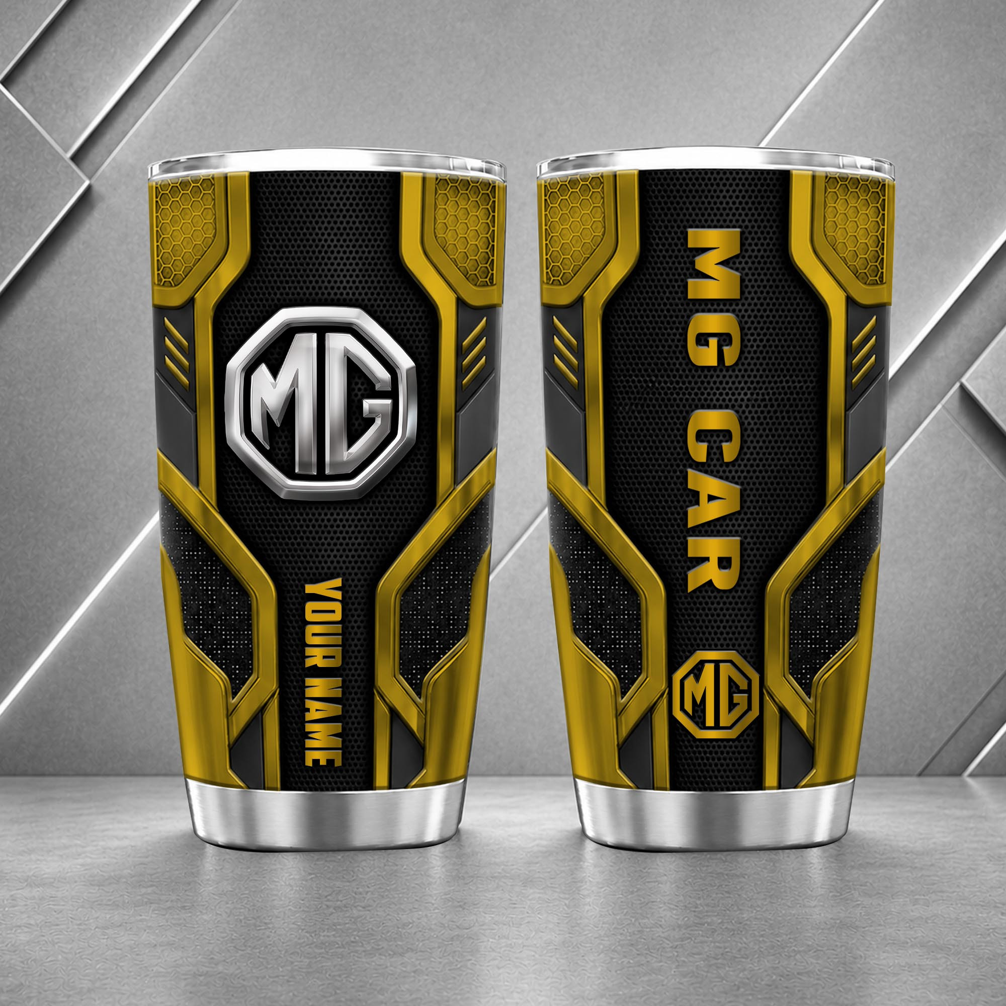 MG Motor 20oz Tumbler | 3D Carbon Armour Travel Mug - Image 8