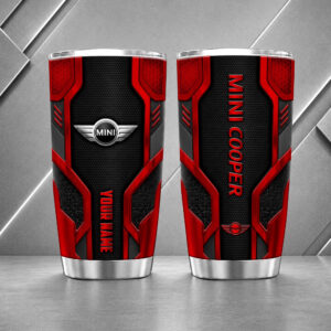 Alternative view of Mini cooper 20oz Tumbler | 3D Carbon Armour Travel Mug