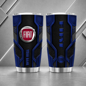 Alternative view of Fiat Car 20oz Tumbler | 3D Carbon Armour Travel Mug