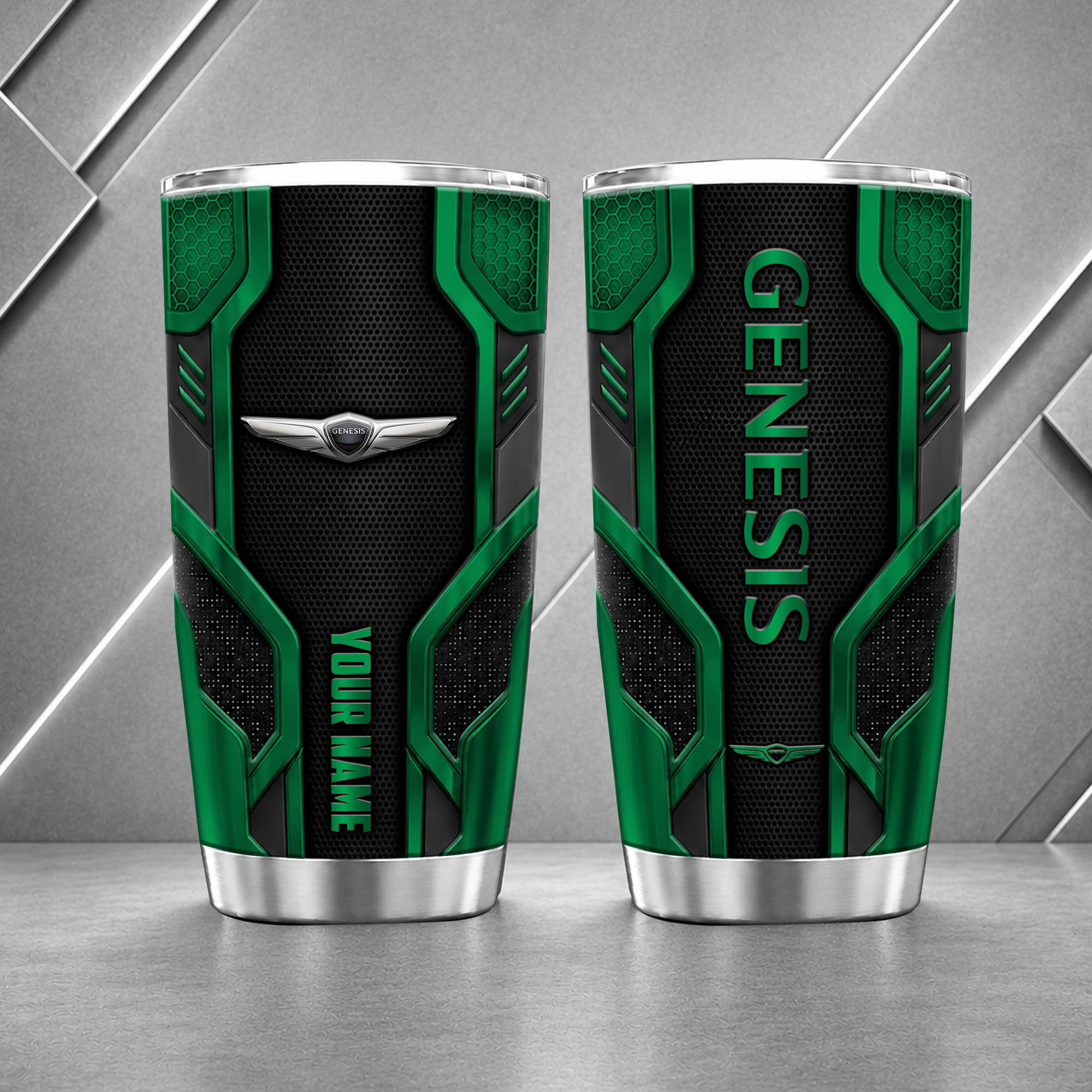 Genesis 20oz Tumbler | 3D Carbon Armour Travel Mug - Image 3