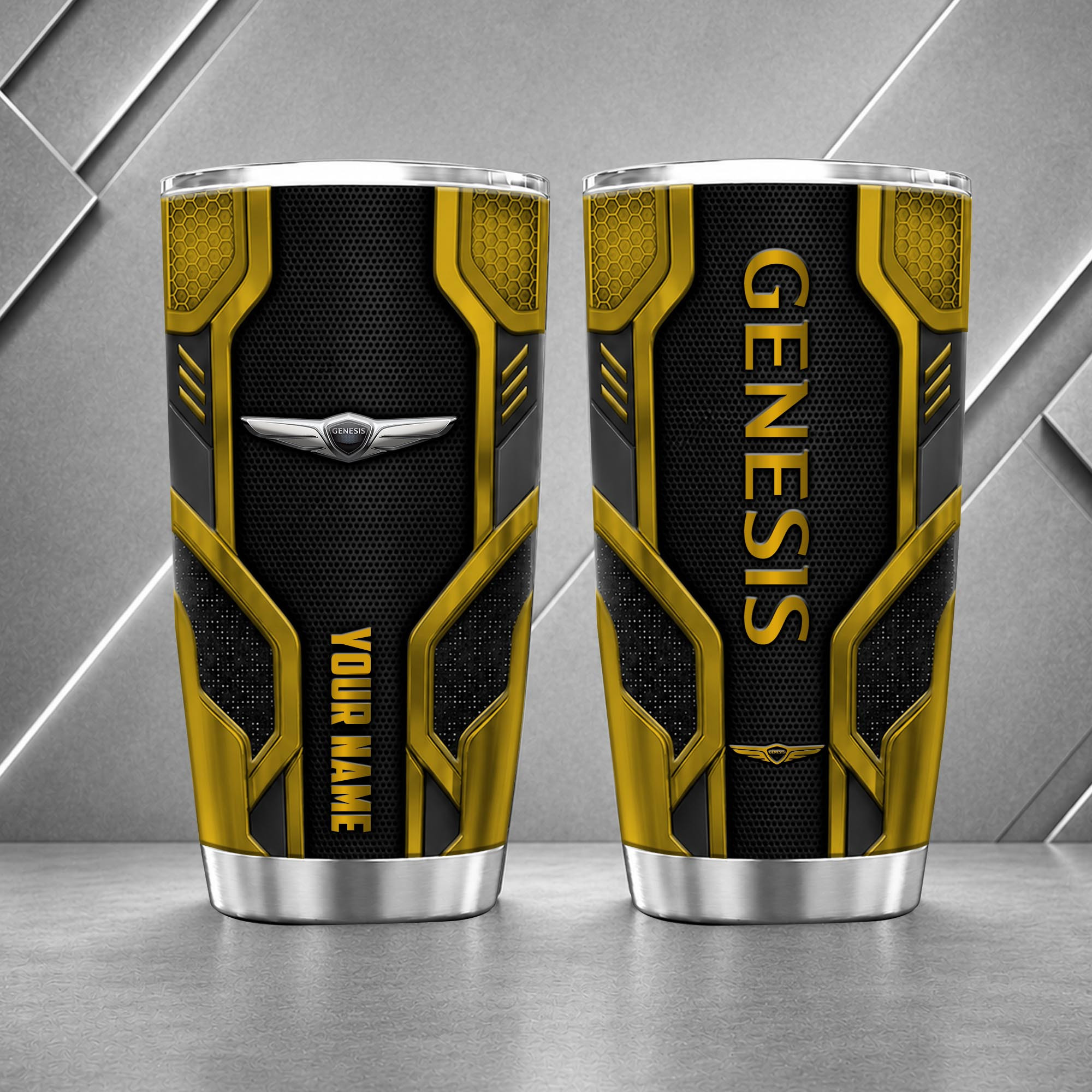 Genesis 20oz Tumbler | 3D Carbon Armour Travel Mug - Image 8