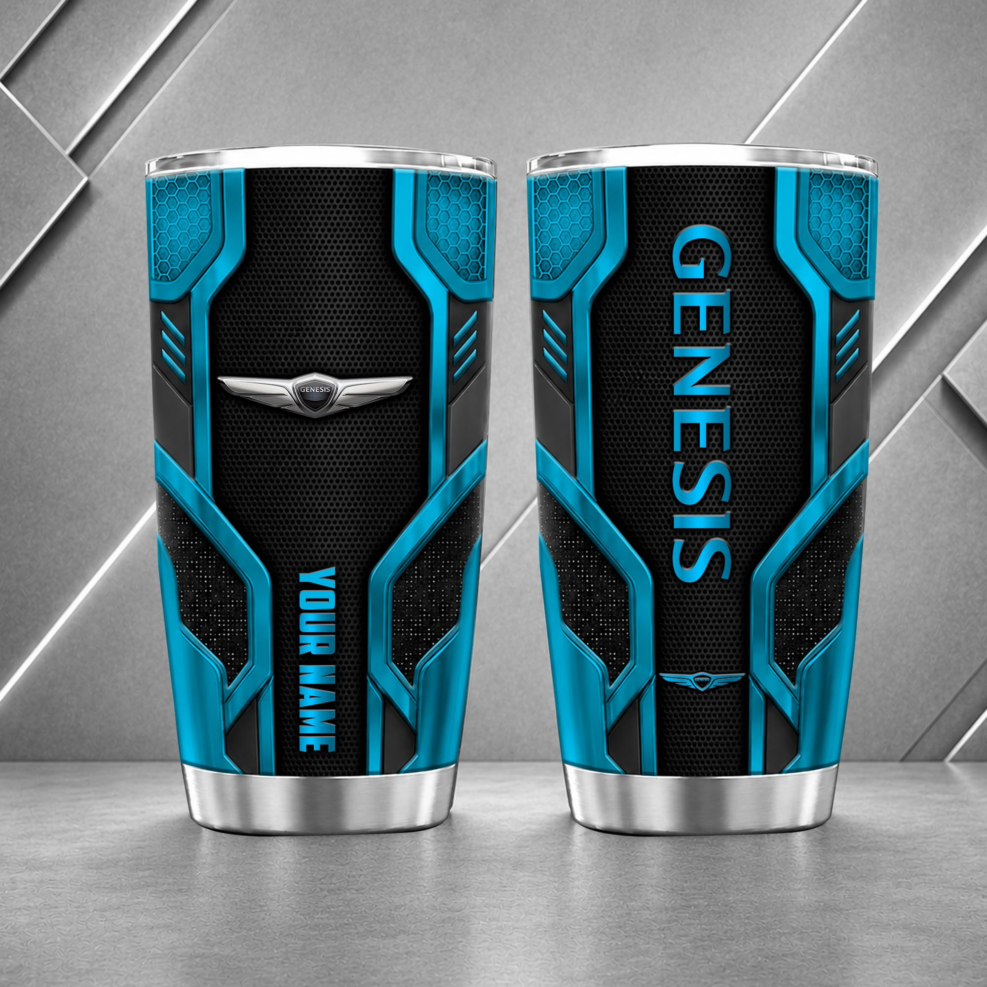 Genesis 20oz Tumbler | 3D Carbon Armour Travel Mug - Image 7