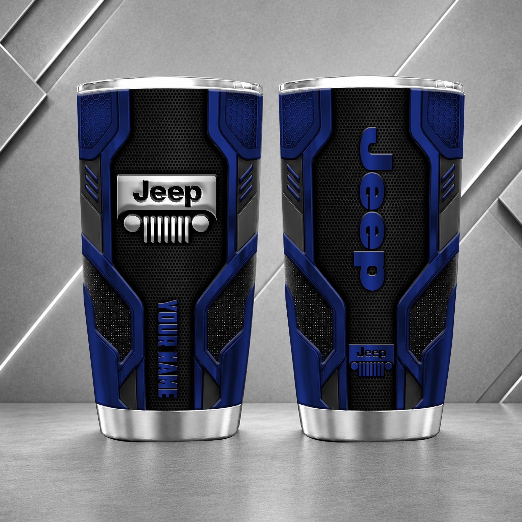 Jeep 20oz Tumbler | 3D Carbon Armour Travel Mug - Image 2