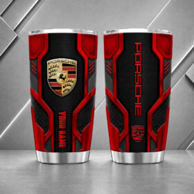 Porsche 20oz Tumbler | 3D Carbon Armour Travel Mug