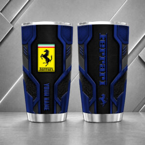Alternative view of Ferrari 20oz Tumbler | 3D Carbon Armour Travel Mug