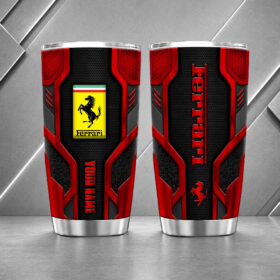 Ferrari 20oz Tumbler | 3D Carbon Armour Travel Mug