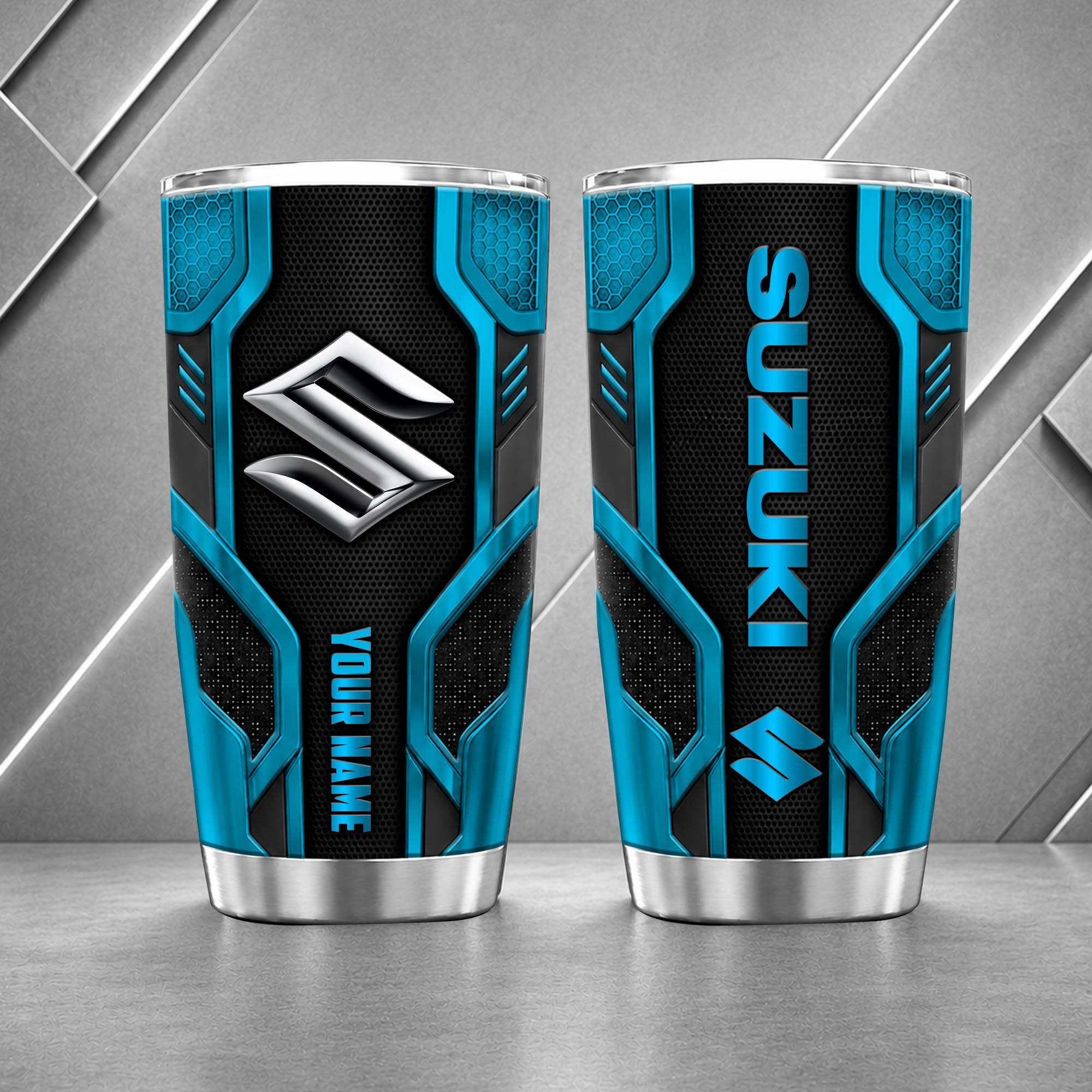 Suzuki Automobiles 20oz Tumbler | 3D Carbon Armour Travel Mug - Image 7