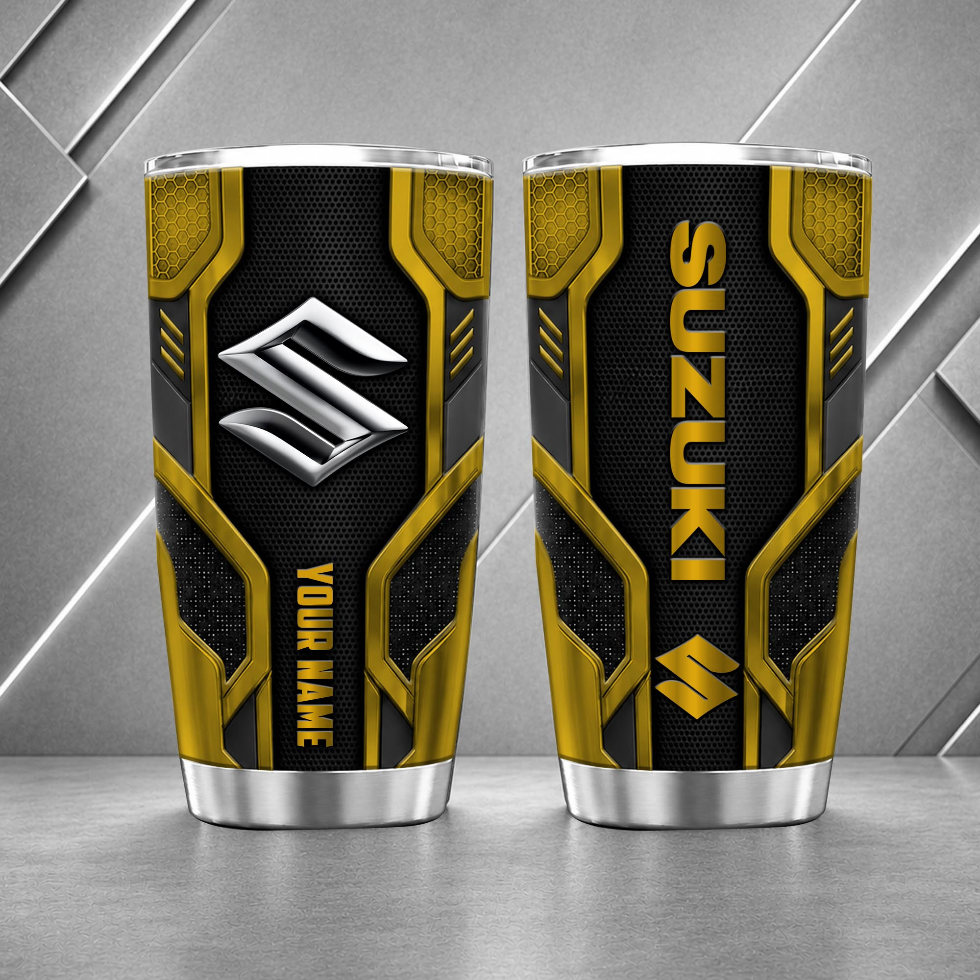 Suzuki Automobiles 20oz Tumbler | 3D Carbon Armour Travel Mug - Image 8