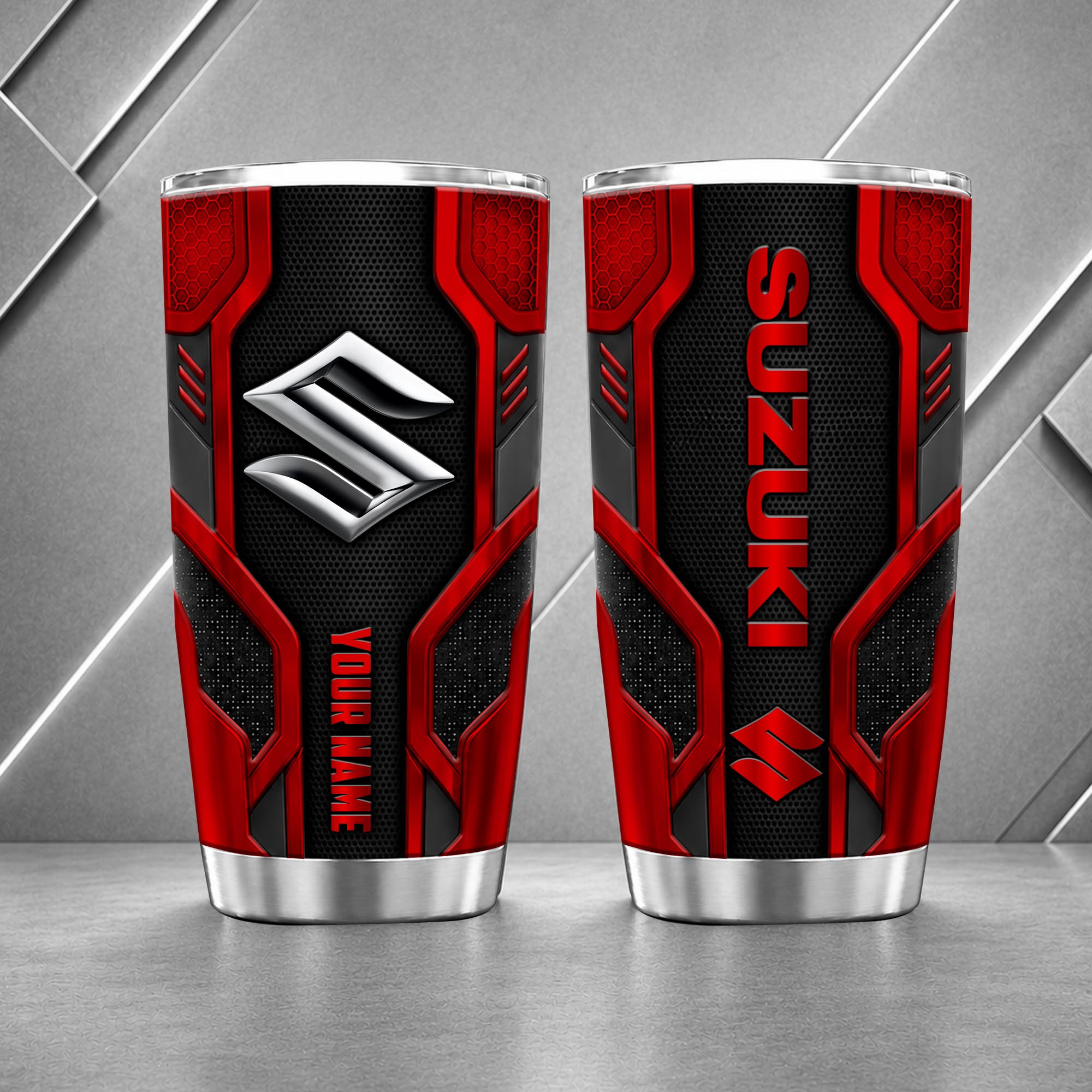 Suzuki Automobiles 20oz Tumbler | 3D Carbon Armour Travel Mug