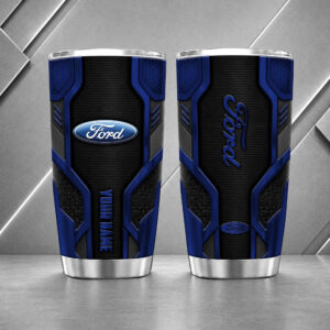 Alternative view of Ford 20oz Tumbler | 3D Carbon Armour Travel Mug