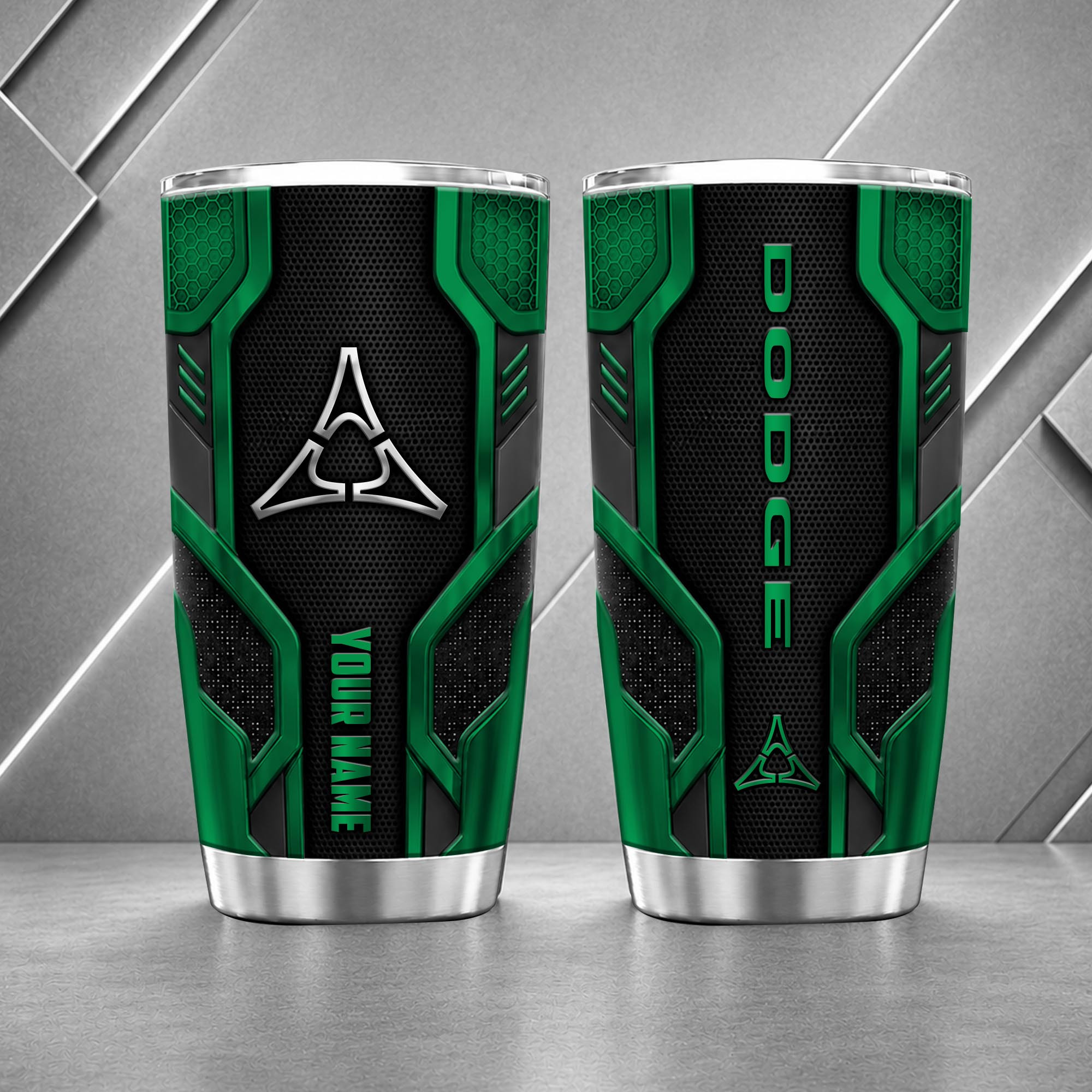 Dodge 20oz Tumbler | 3D Carbon Armour Travel Mug - Image 3