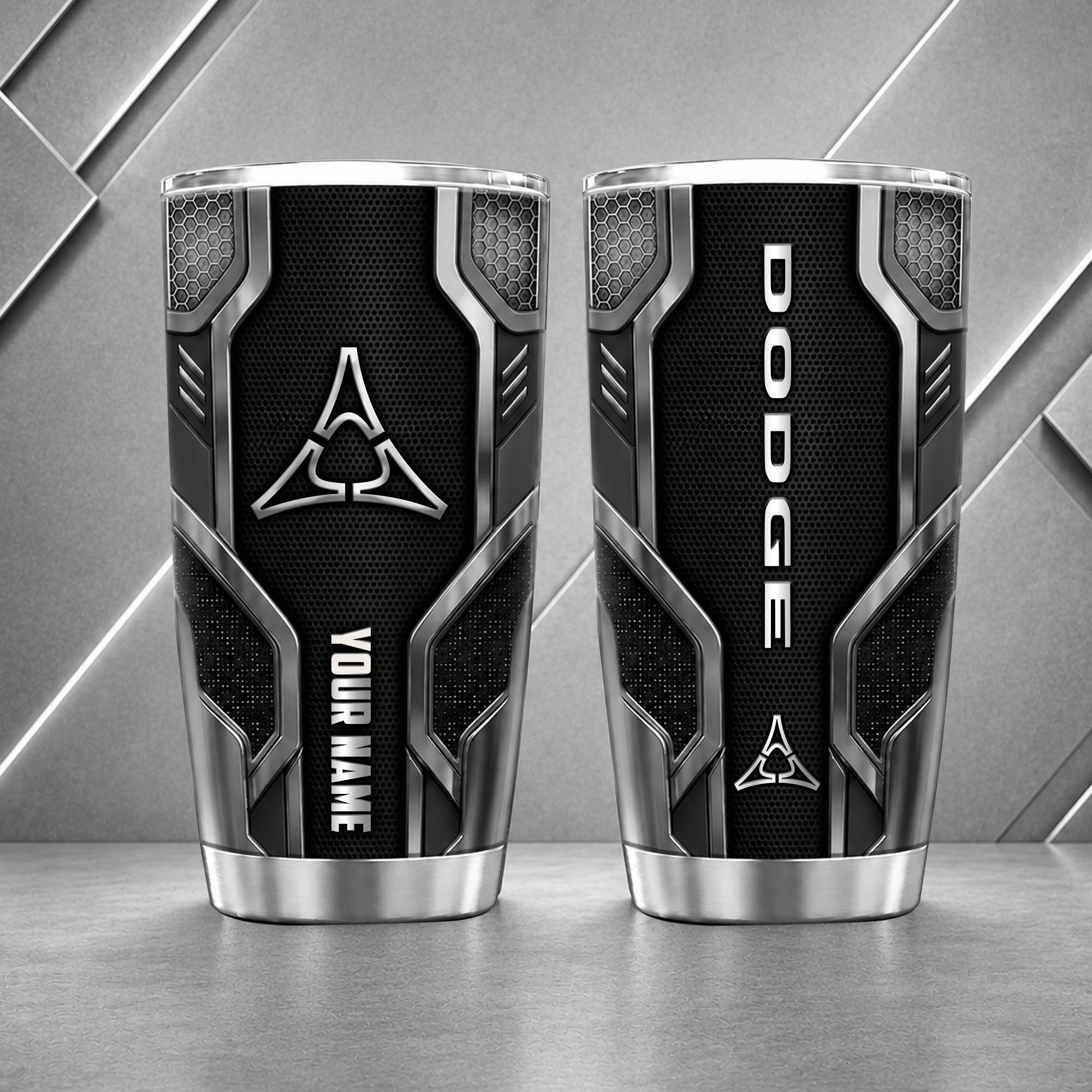 Dodge 20oz Tumbler | 3D Carbon Armour Travel Mug - Image 4