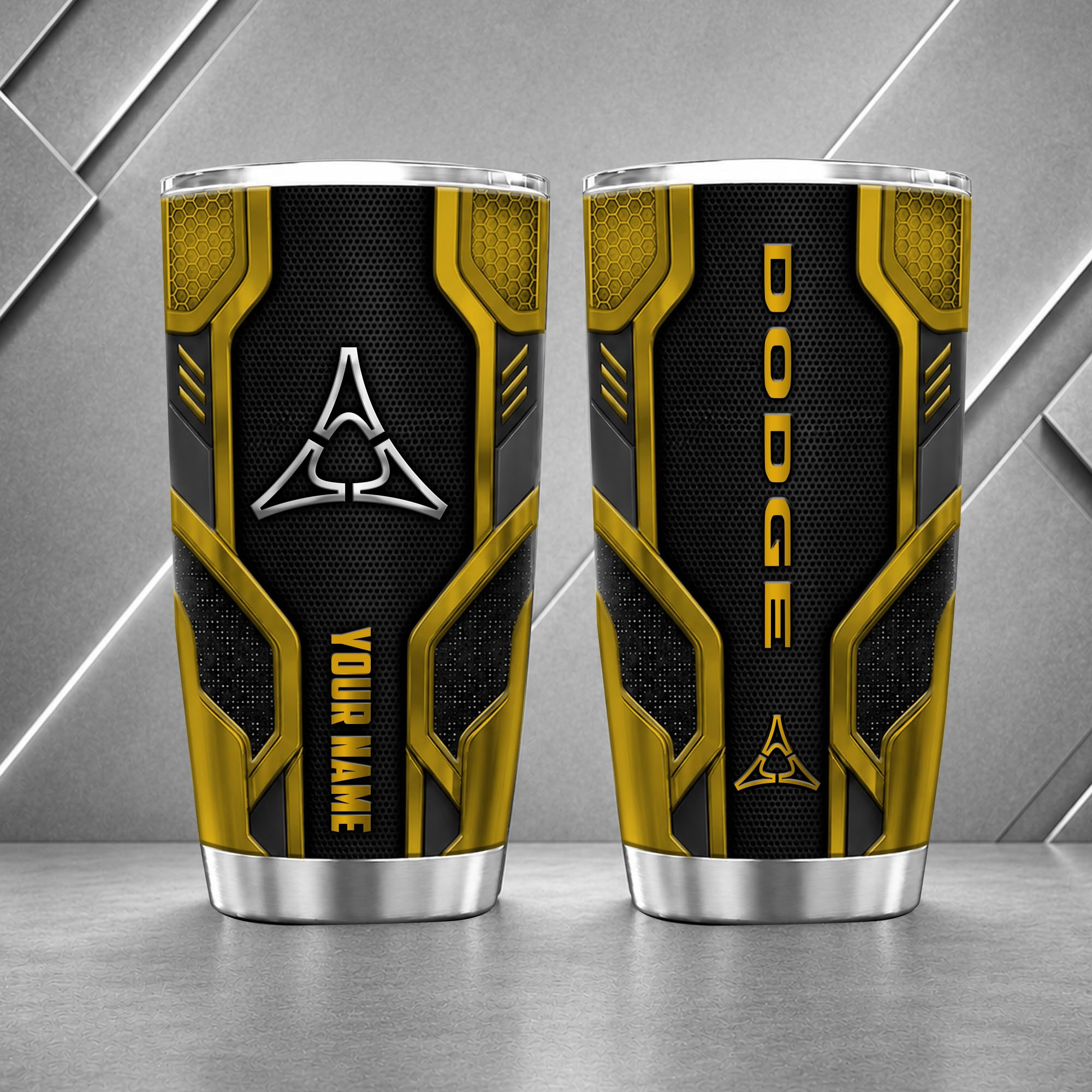 Dodge 20oz Tumbler | 3D Carbon Armour Travel Mug - Image 8