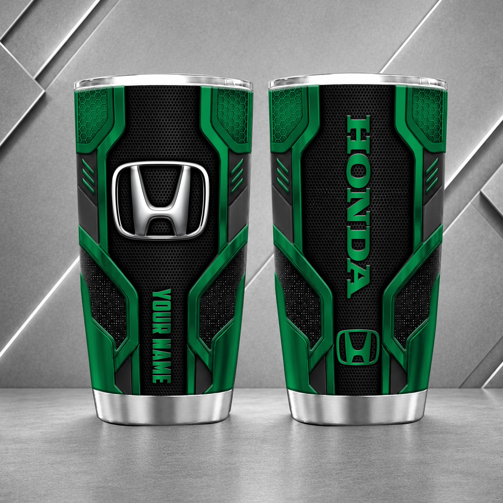 Honda Car 20oz Tumbler | 3D Carbon Armour Travel Mug - Image 3