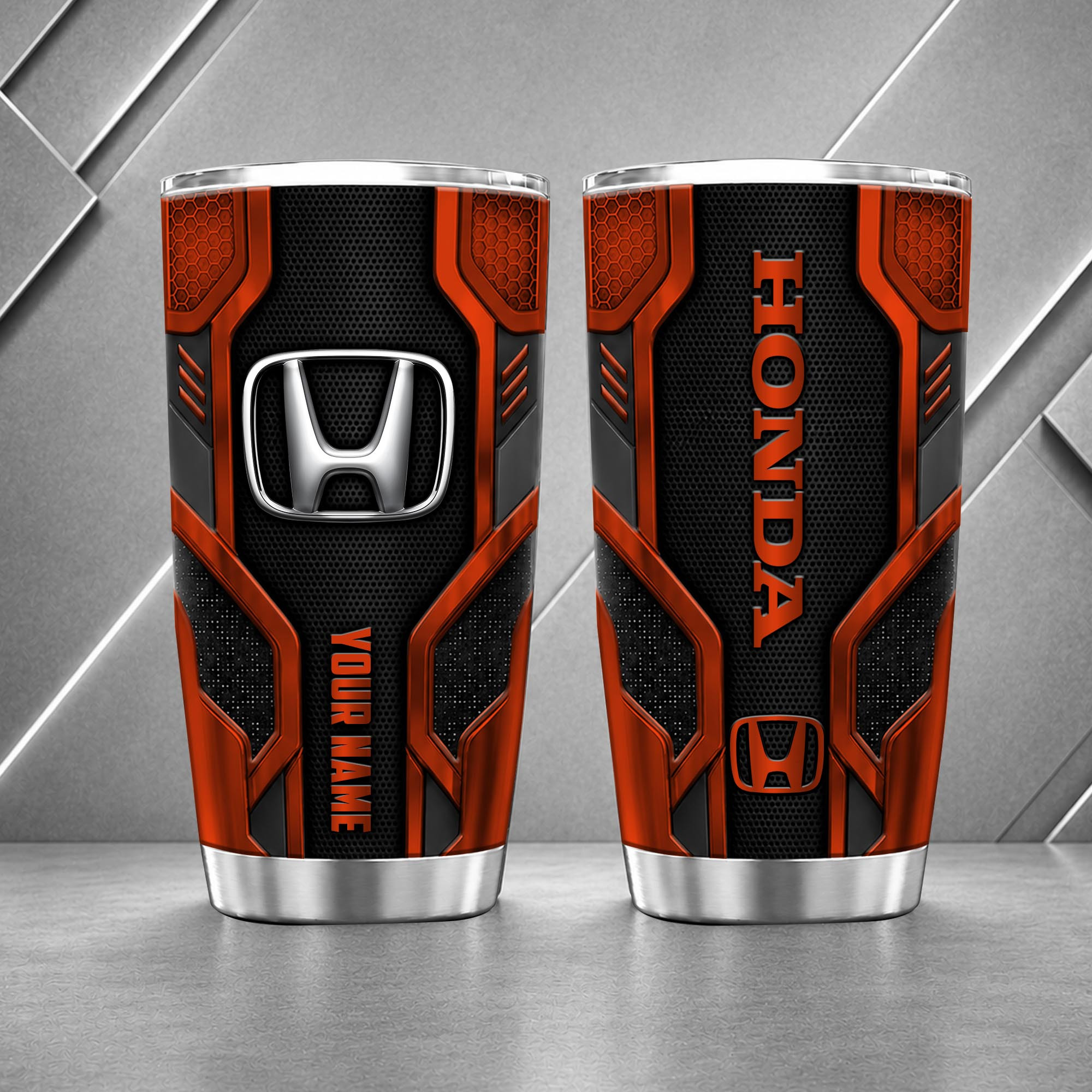 Honda Car 20oz Tumbler | 3D Carbon Armour Travel Mug - Image 6