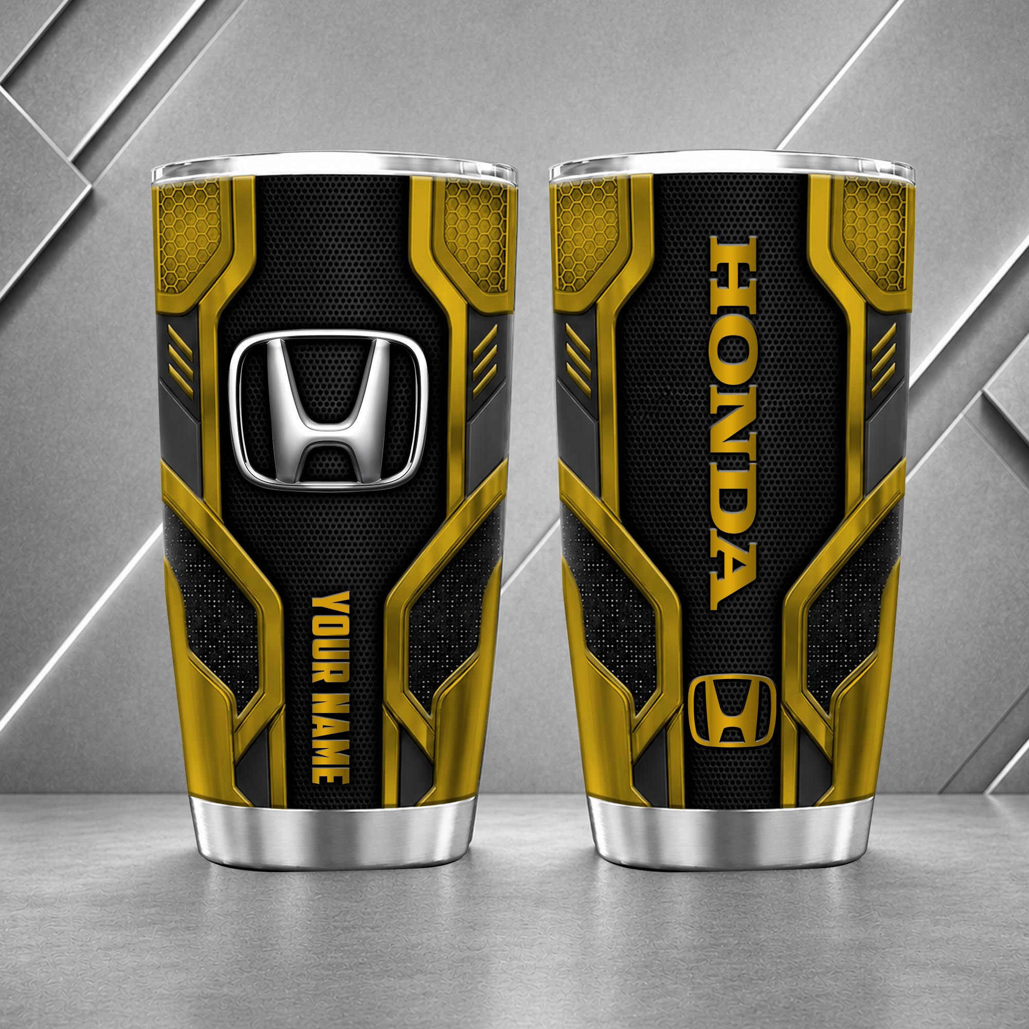 Honda Car 20oz Tumbler | 3D Carbon Armour Travel Mug - Image 8