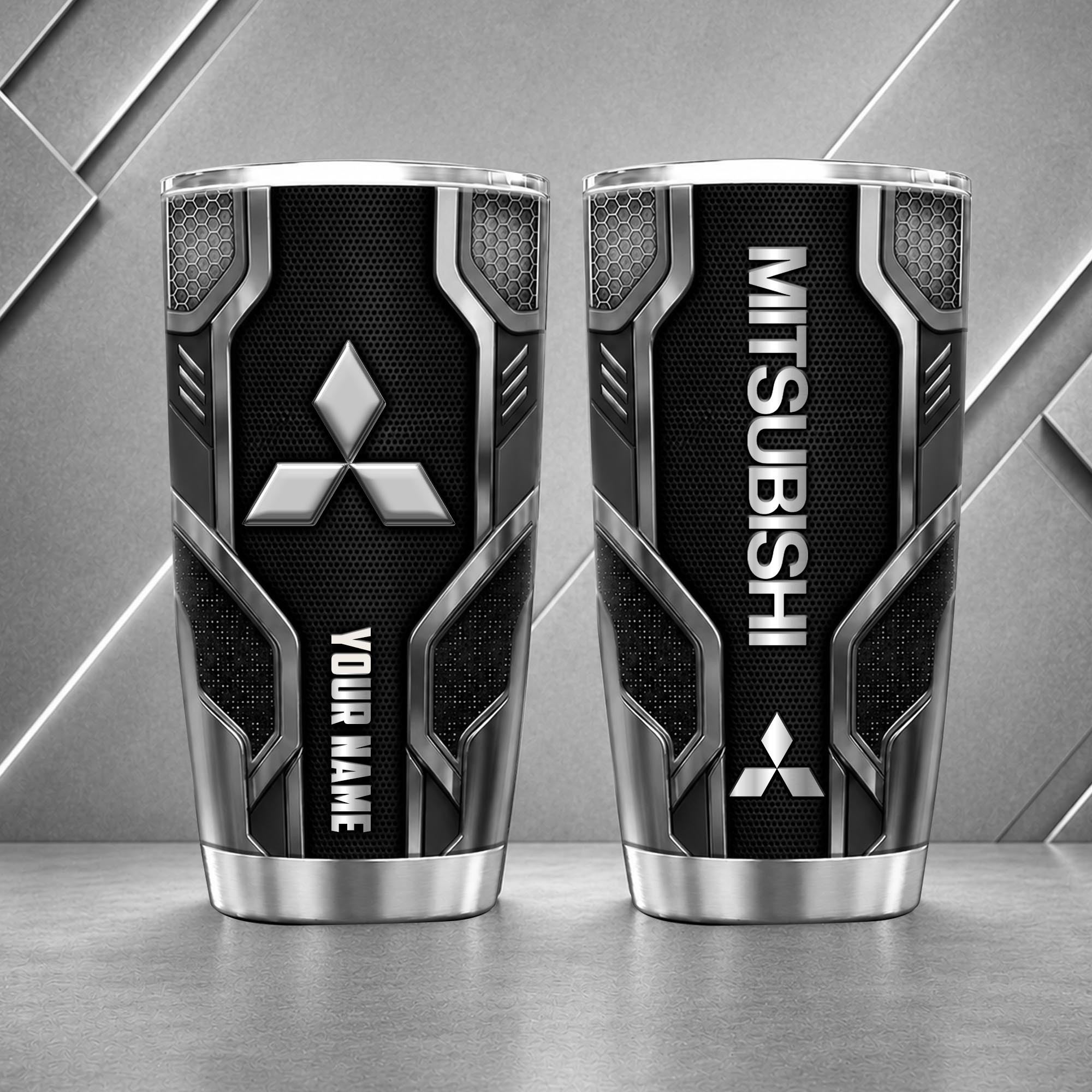 Mitsubishi 20oz Tumbler | 3D Carbon Armour Travel Mug - Image 4