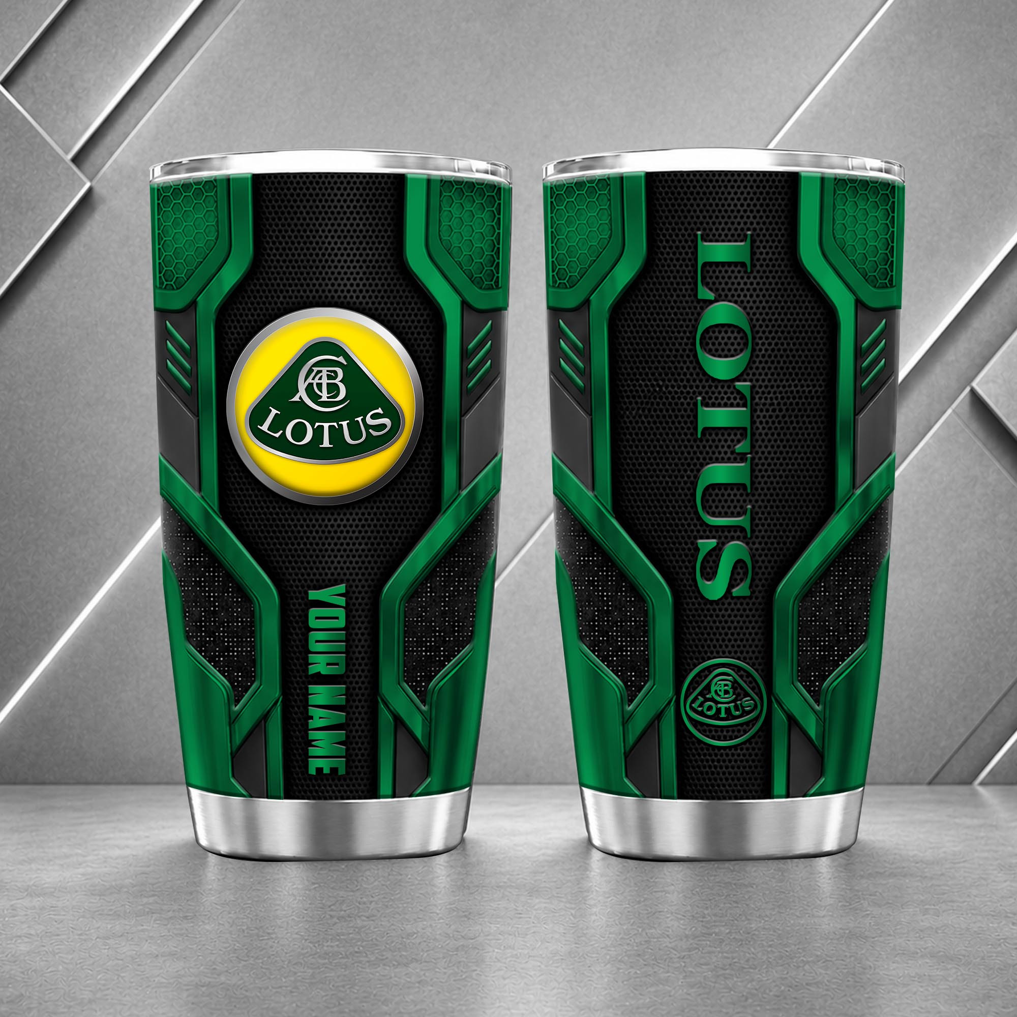 Lotus 20oz Tumbler | 3D Carbon Armour Travel Mug - Image 3