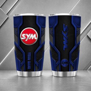 Alternative view of SYM Motors 20oz Tumbler | 3D Carbon Armour Biker Travel Mug