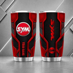 SYM Motors 20oz Tumbler | 3D Carbon Armour Biker Travel Mug
