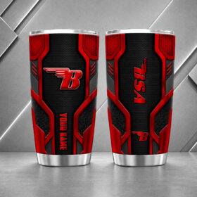 BSA Motorcycles 20oz Tumbler | 3D Carbon Armour Biker Travel Mug