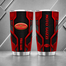 Moto Guzzi 20oz Tumbler | 3D Carbon Armour Biker Travel Mug