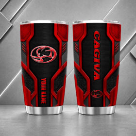 Cagiva 20oz Tumbler | 3D Carbon Armour Biker Travel Mug