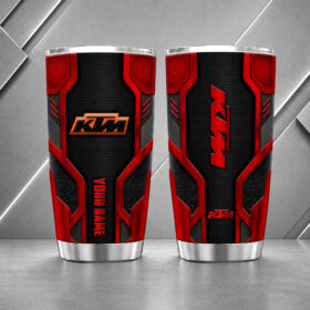 KTM 20oz Tumbler | 3D Carbon Armour Biker Travel Mug