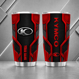 Kymco 20oz Tumbler | 3D Carbon Armour Biker Travel Mug