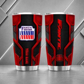 Fantic Motor 20oz Tumbler | 3D Carbon Armour Biker Travel Mug