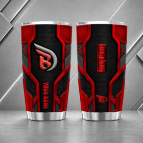 Big Dog Motorcycles 20oz Tumbler | 3D Carbon Armour Biker Travel Mug