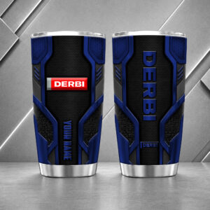 Alternative view of Derbi 20oz Tumbler | 3D Carbon Armour Biker Travel Mug