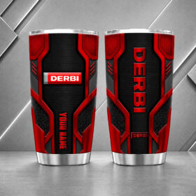Derbi 20oz Tumbler | 3D Carbon Armour Biker Travel Mug